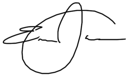 Signature of Bishop Dr. Edward Jones, IV